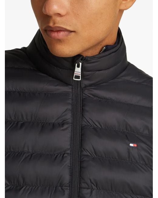 Giacca Imbottita Con Zip di Tommy Hilfiger in Black da Uomo