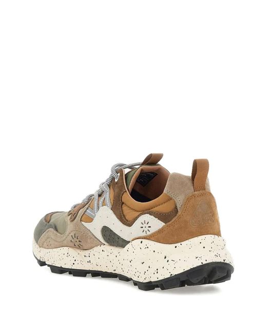 Flower Mountain White Yamano 3 Multi-Texture Sneakers for men
