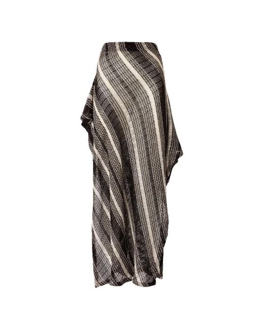 Missoni Black Striped-Pattern Slit Sarong