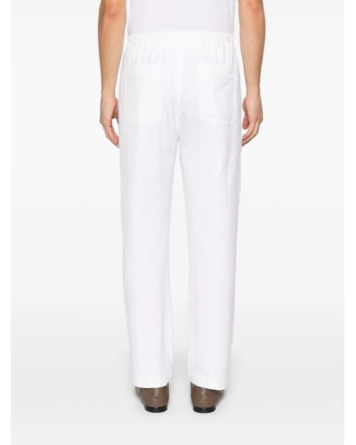 Tom Ford Plooibroek Met Visgraatpatroon in het White voor heren