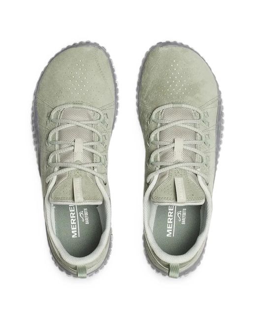 Merrell White Wrapt Suede Low-Top Sneakers for men