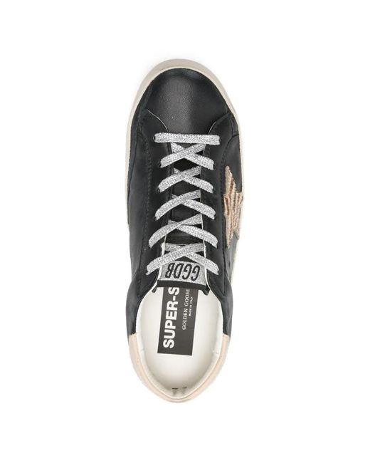 Golden Goose Deluxe Brand White Super-Star Lace-Up Sneakers
