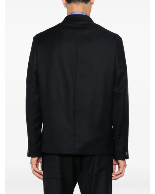 Giacca-Camicia Con Tasche di Barena in Black da Uomo