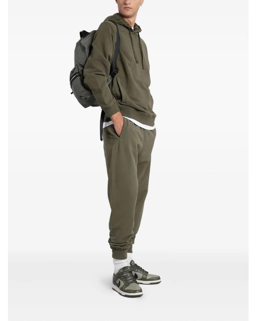 Stone Island Green Logo-Patch Cuffed Track Pants for men