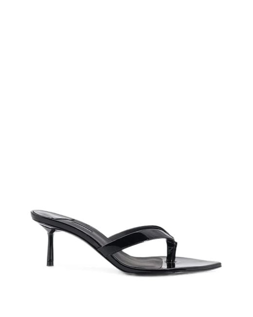 Le Silla White Gisele Patent Leather Heeled Sandals