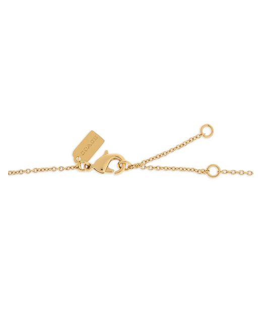 COACH White Cherry Pendant Necklace