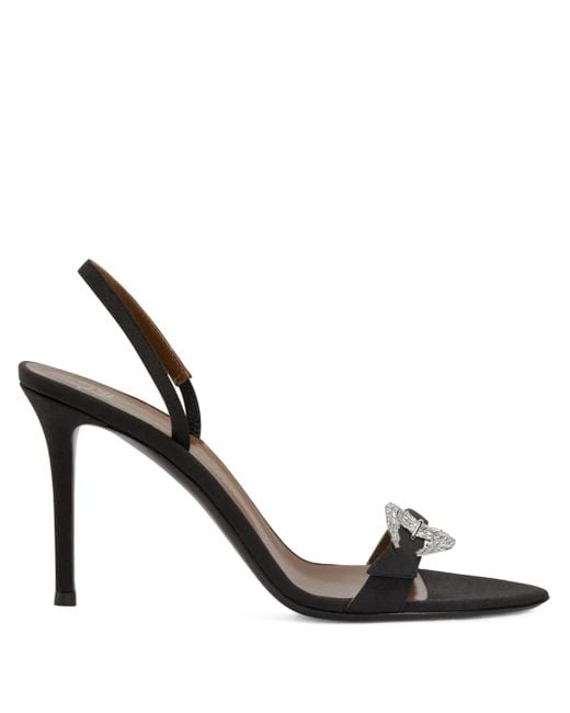 Giuseppe Zanotti Metallic 90Mm Ludhovica Mignon Sandals