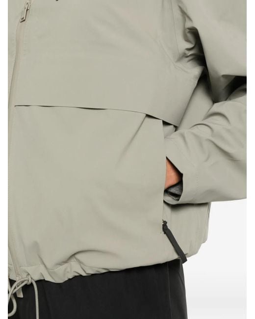Rains Natural Hooded Zip-Fastening Jacket