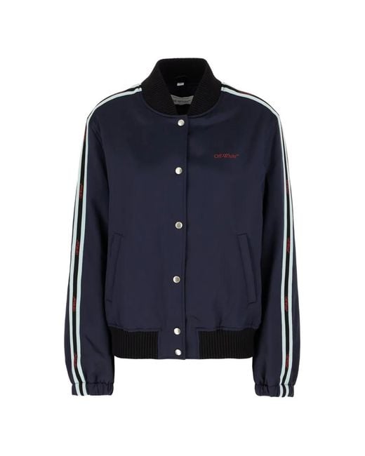Off-White c/o Virgil Abloh Blue Stripe-Detailing Jacket