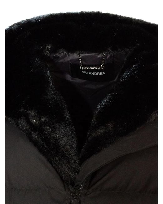 Lou Andrea Black Hooded Sleeveless Gilet