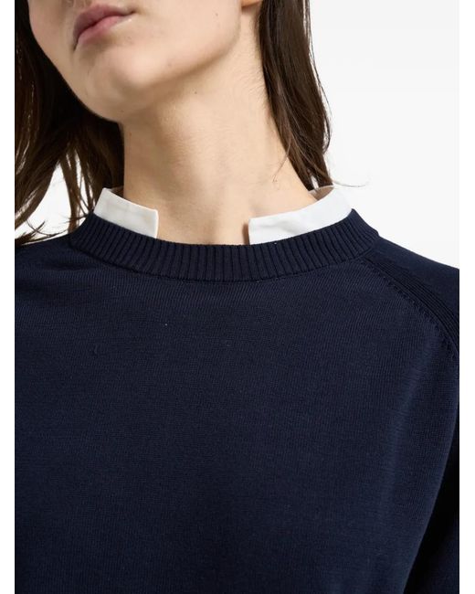 Semicouture Blue Layered Sweater