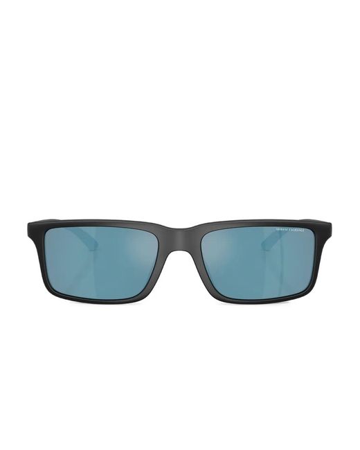ARMANI EXCHANGE Blue Square-Frame Sunglasses for men