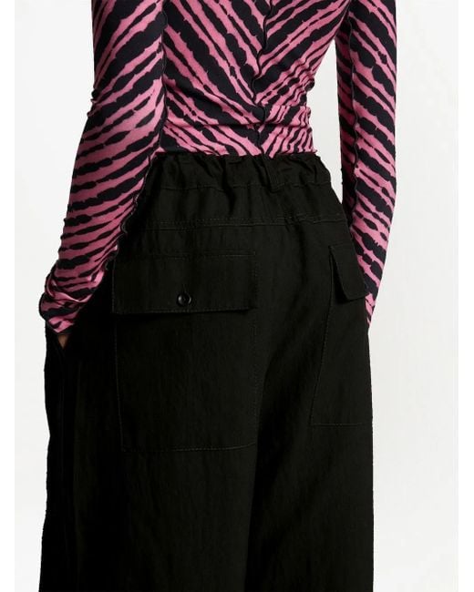 Proenza Schouler Broek Met Trekkoord in het Black