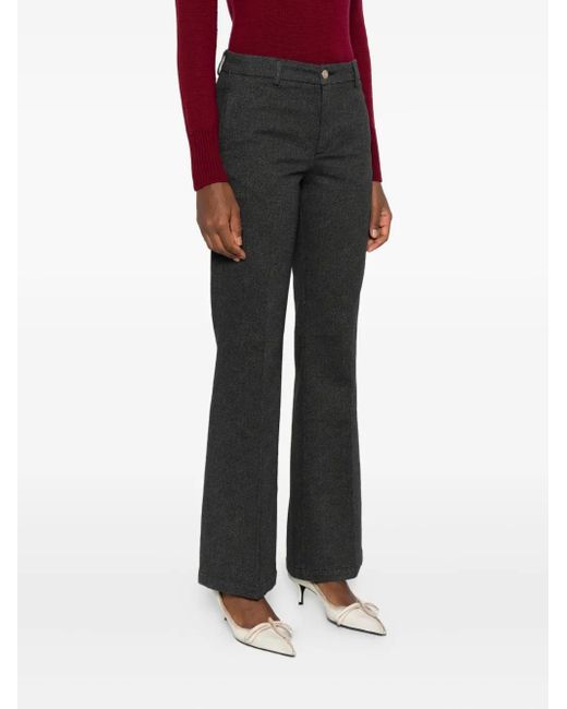 40 Weft Gray Chevron-Patterned Pants