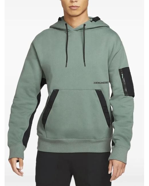 Nike Green 23 Engineered Long-Sleeves Hoodie for men
