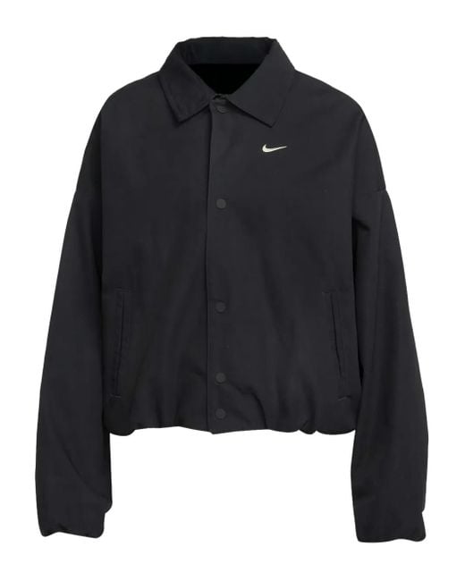 Nike Black Buttoned Cinched Jacket