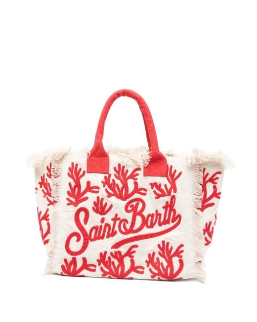 Mc2 Saint Barth Vanity Logo-Embroidered Tote Bag