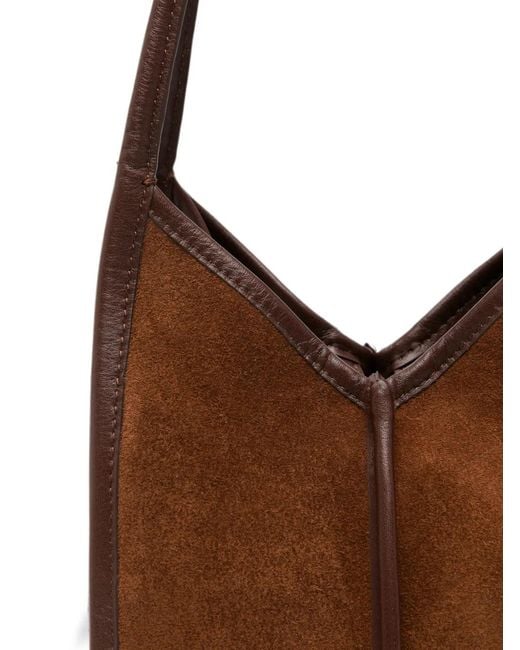 Hereu Brown Calella Suede Shoulder Bag