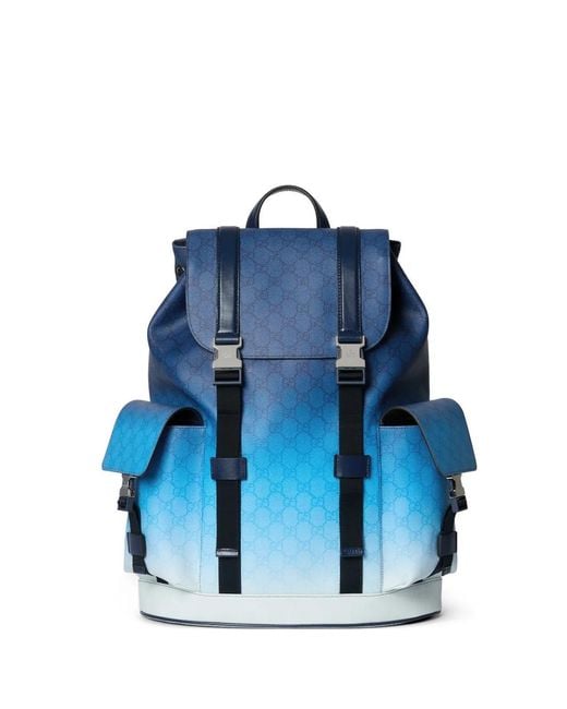 Gucci Blue Chroma Gg Backpack for men