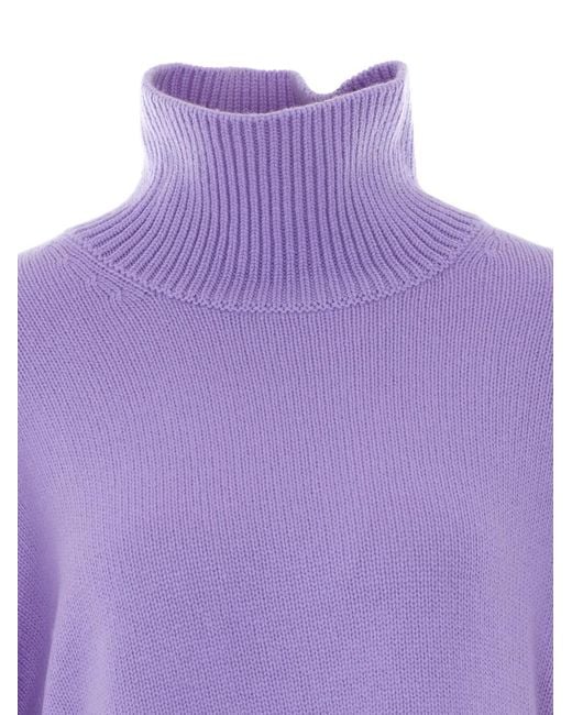 Lisa Yang Purple Heidi Cashmere Sweater