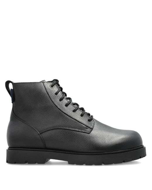 メンズ Birkenstock Highwood レザーブーツ Black