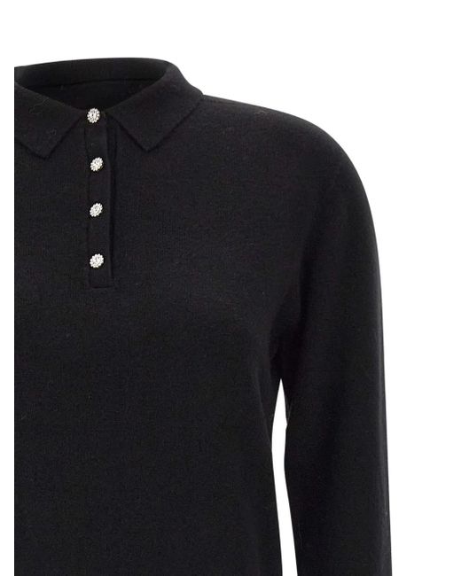 Kaos Polotop Met Sieraadknoop in het Blue
