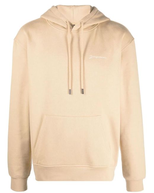 Jacquemus Natural Le Sweatshirt Brodé Hoodie
