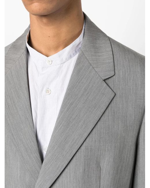 Prada Gray Tailored Single Breasted Blazer for men