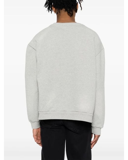 Who Decides War Gray Graphic Print Sweater for men