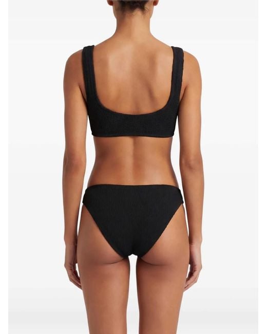 Hunza G Black Xandra Crinkled Bikini