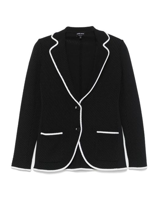 Giorgio Armani シングルジャケット Black