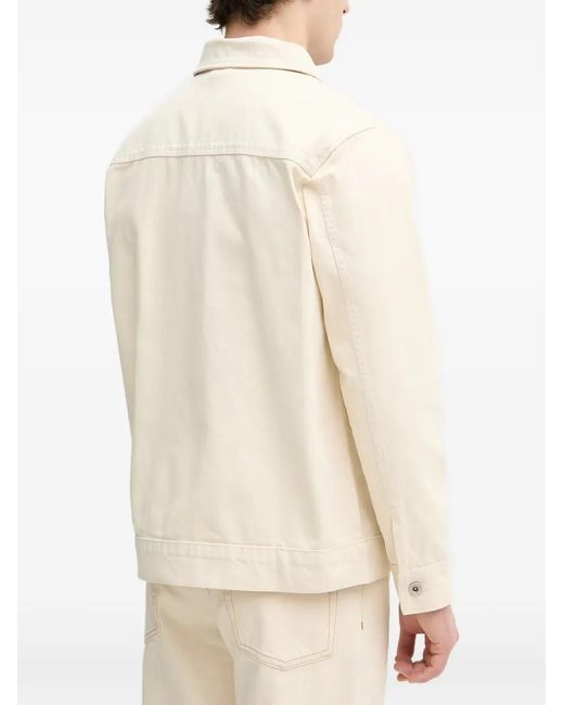 Lindbergh Natural Flap-Pocket Denim Jacket for men