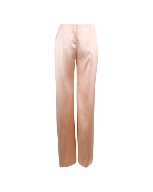 Ermanno Scervino Pink Straight-Leg Trousers