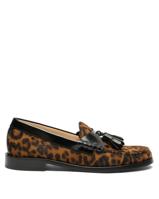 Stuart Weitzman Brown Lottie Loafers