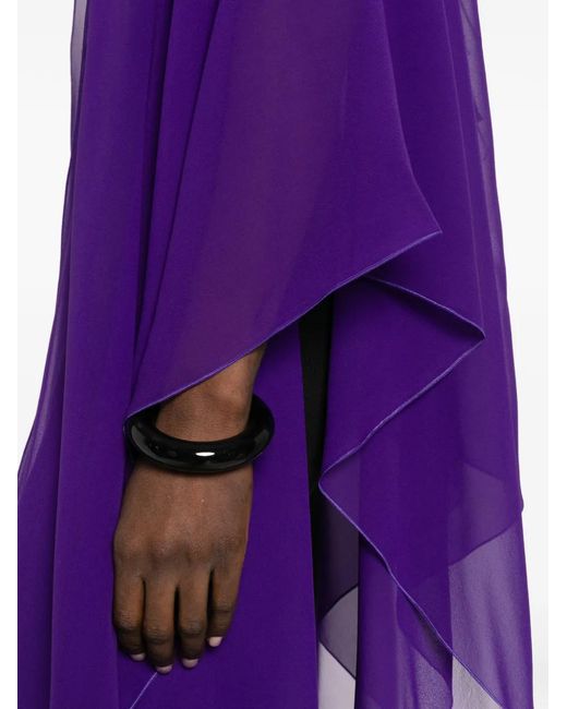 Stephan Janson Purple Draped Coat