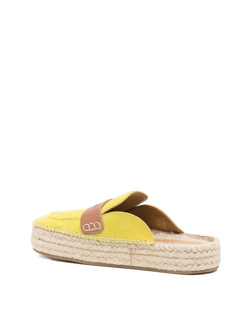 J.W. Anderson Yellow Suede Flat Espadrilles