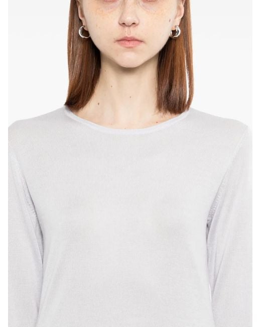 N.Peal Cashmere White Eden T-Shirt