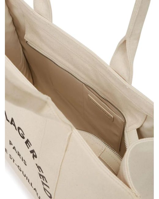 Karl Lagerfeld Natural Large Rue St-Guillaume Tote Bag