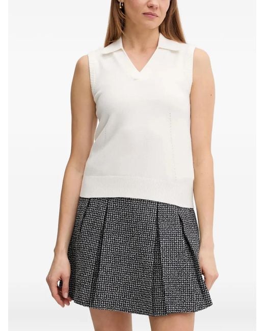Chaleco Con Cuello En V DKNY de color Gray