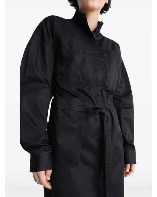 Lemaire Black Maxi Shirt Dress