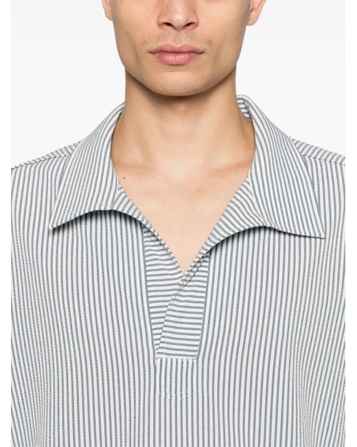 Jonathan Simkhai Gray Striped T-Shirt for men