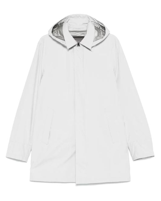 Herno White Hooded Jacket for men
