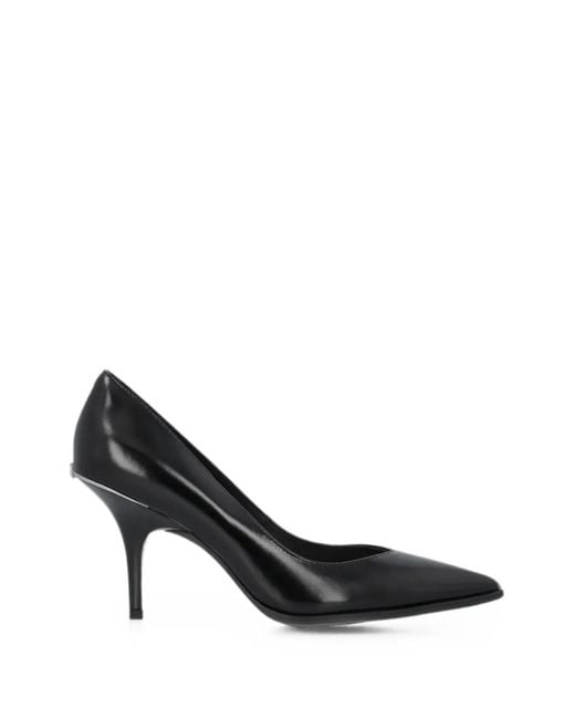 Pinko Black Logo-Plaque Pointed-Toe Pumps