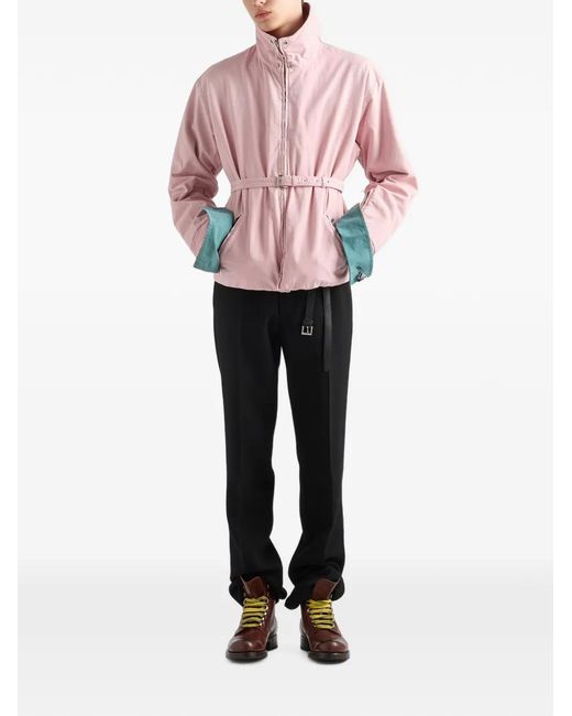Prada Pink Poplin Jacket for men