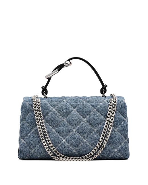 Marc Jacobs Blue The Quilted Denim Shoulder Bag