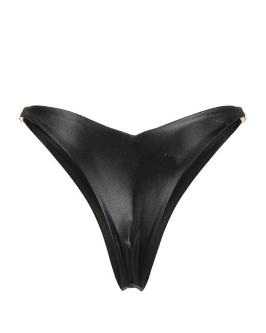 Gcds Black Logo-Hardware Bikini Bottoms