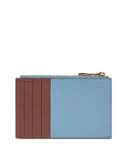Etro Blue Pegaso-Appliqué Wallet