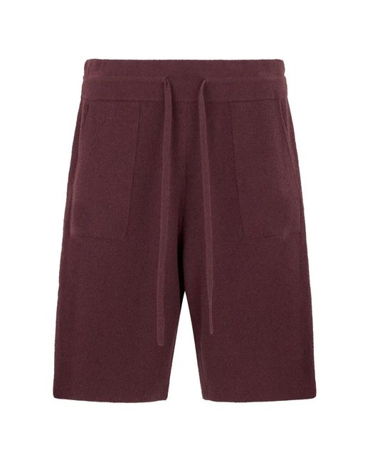Roberto Collina Purple Elasticated Shorts for men
