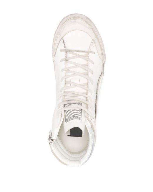 Golden Goose Deluxe Brand White Slide Penstar Leather Sneakers