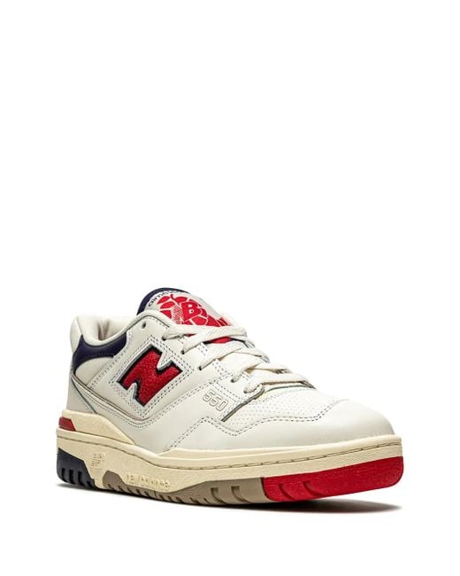 New Balance White X Aimé Leon Dore 550 Sneakers